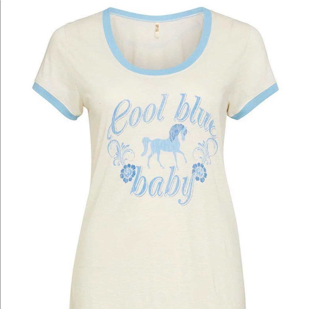 Spell “Cool Blue Baby” Tee - Picture 4 of 5